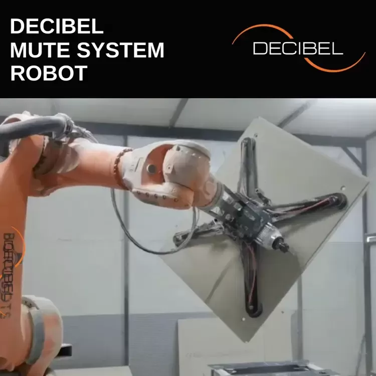 DECIBEL führt Robotertechnologie für die MUTE SYSTEM-Produktion ein