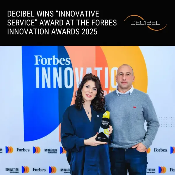 DECIBEL gewinnt in der Kategorie Innovative Dienstleistungen bei den Forbes Innovation Awards 2025