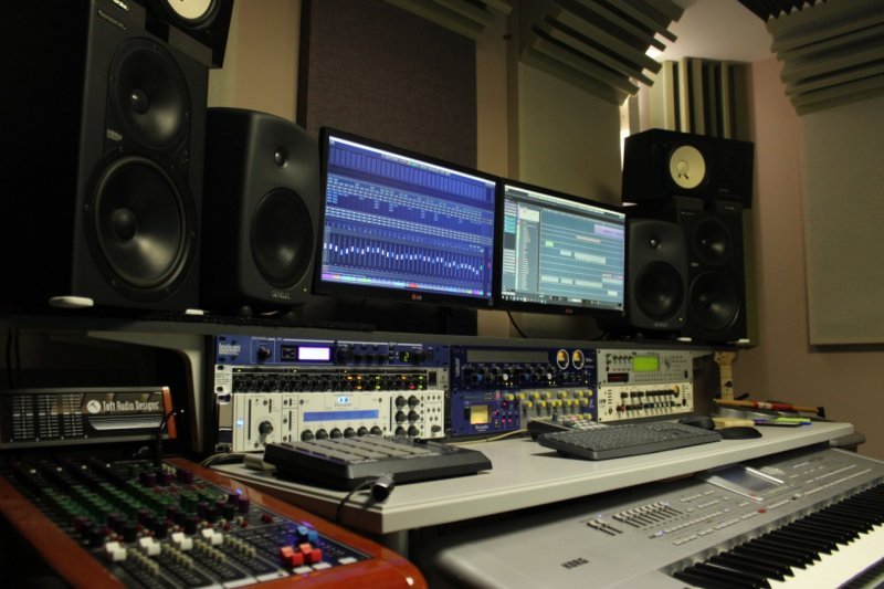 Akustische Behandlung des Avocal Music Studios