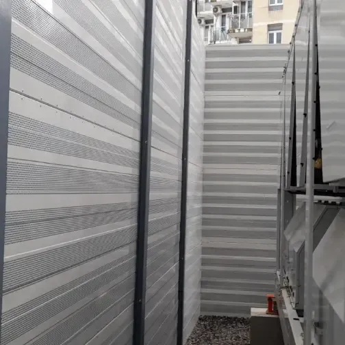 Schalldämmung für Dachkühler im Alliance Palace