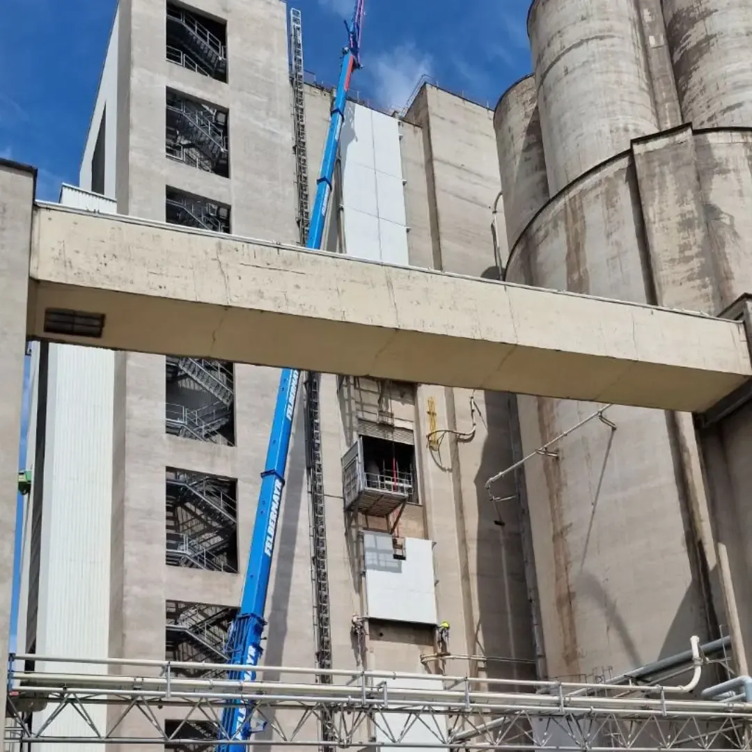 Schalldämmung einer Zementfabrik in Österreich