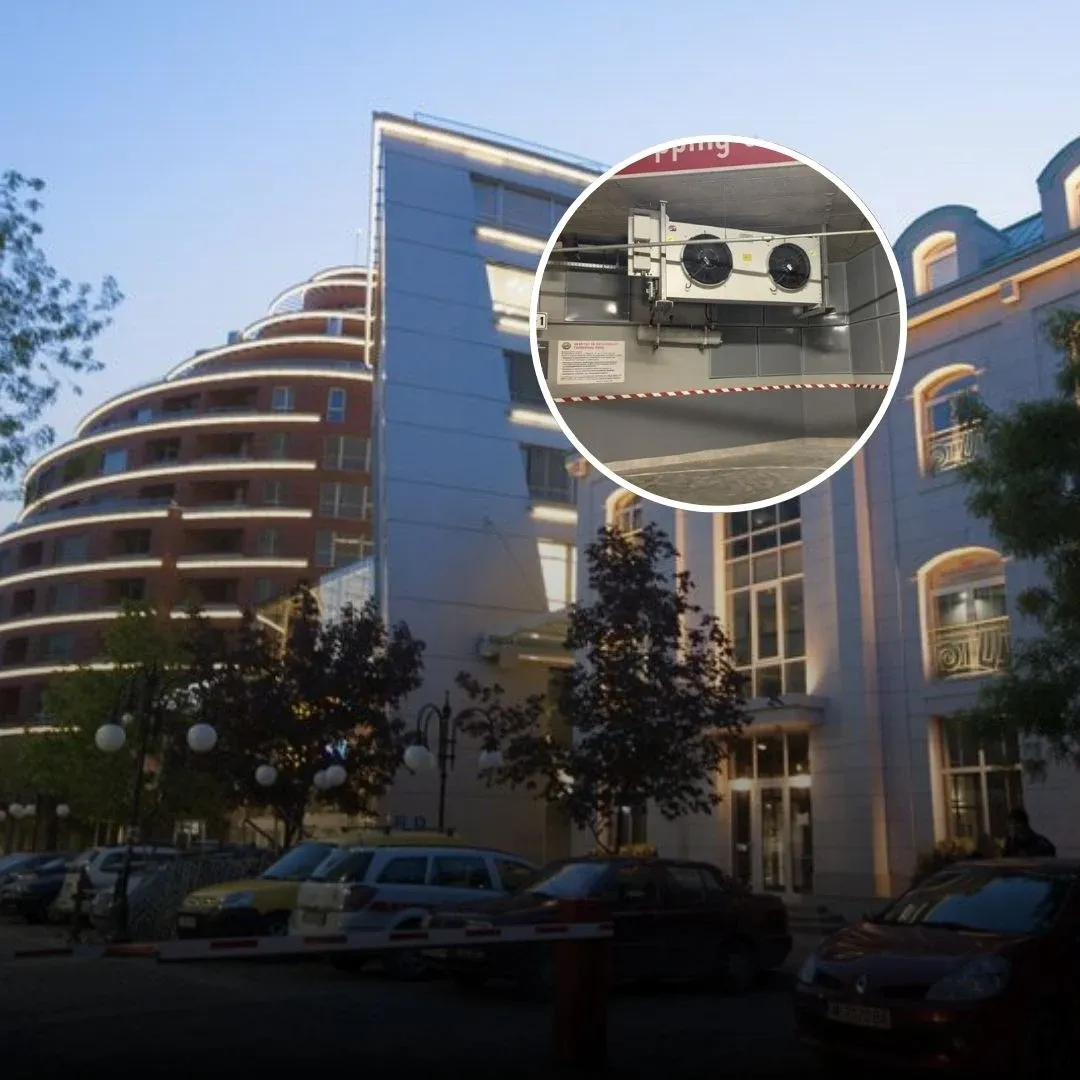 Schalldämmung der Kältemaschinen im San Stefano Plaza