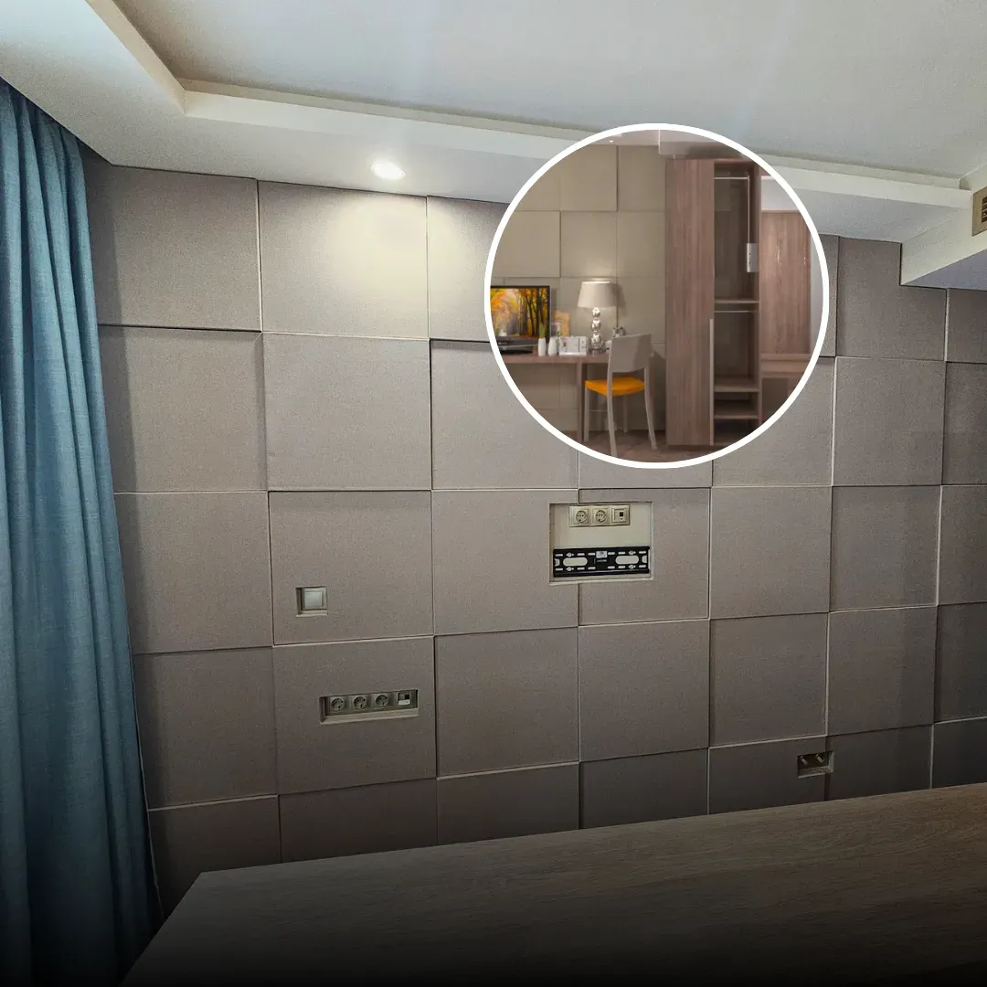 Akustische Wandbehandlung für das Hotel Bulgarska Morava