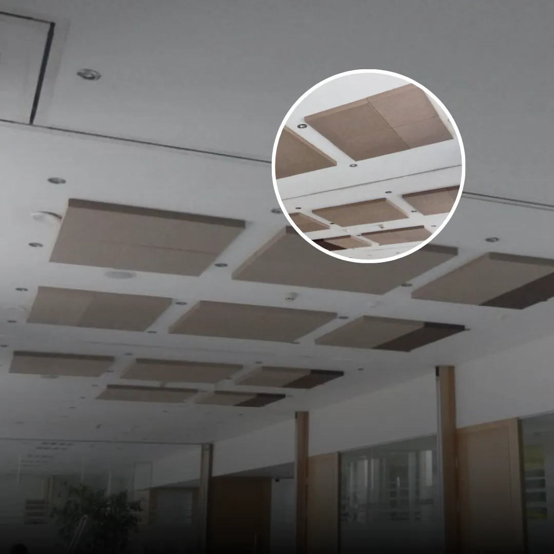 Akustische Deckenplatten für das EY-Büro in Bulgarien