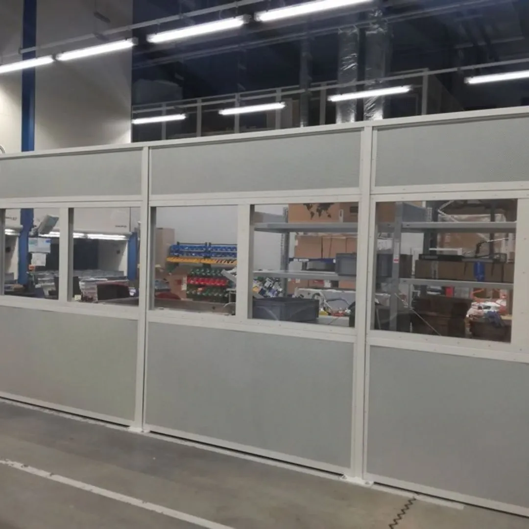 Industrielle Schallschutzwand in Maschinenfabrik